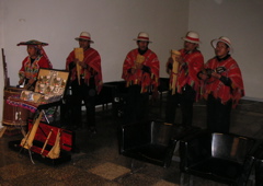 This group was playing in the airport terminal when we arrived in Cusco.