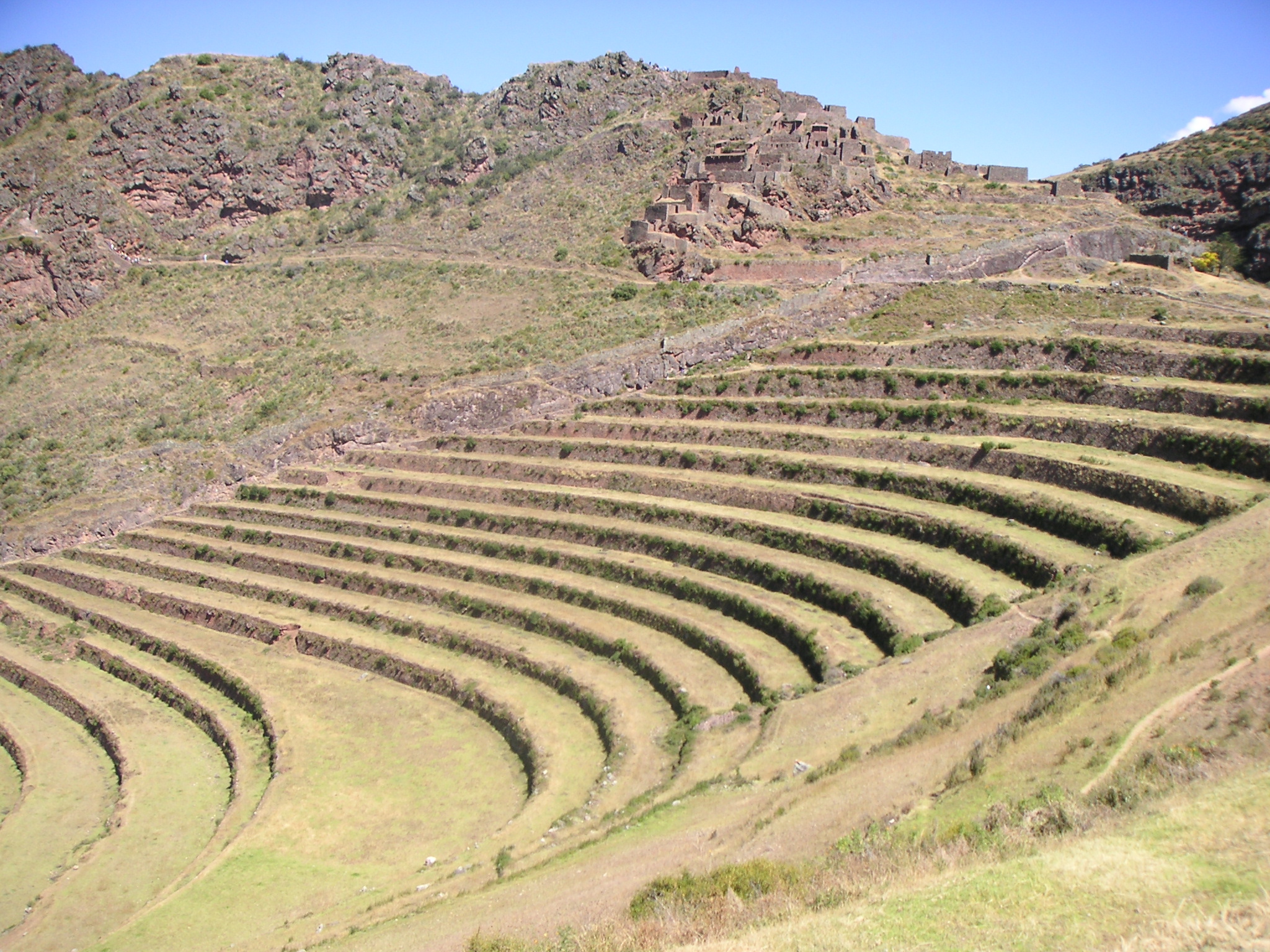 View from the beginning of the hiking trail leading to the Pisac ruins and town.