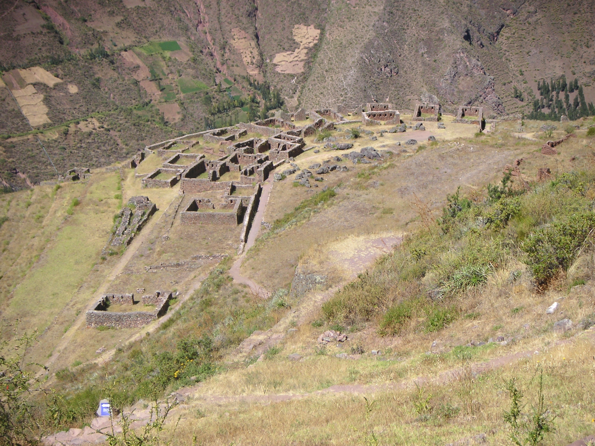 More Pisac ruins below us. We did not walk down to these ruins.