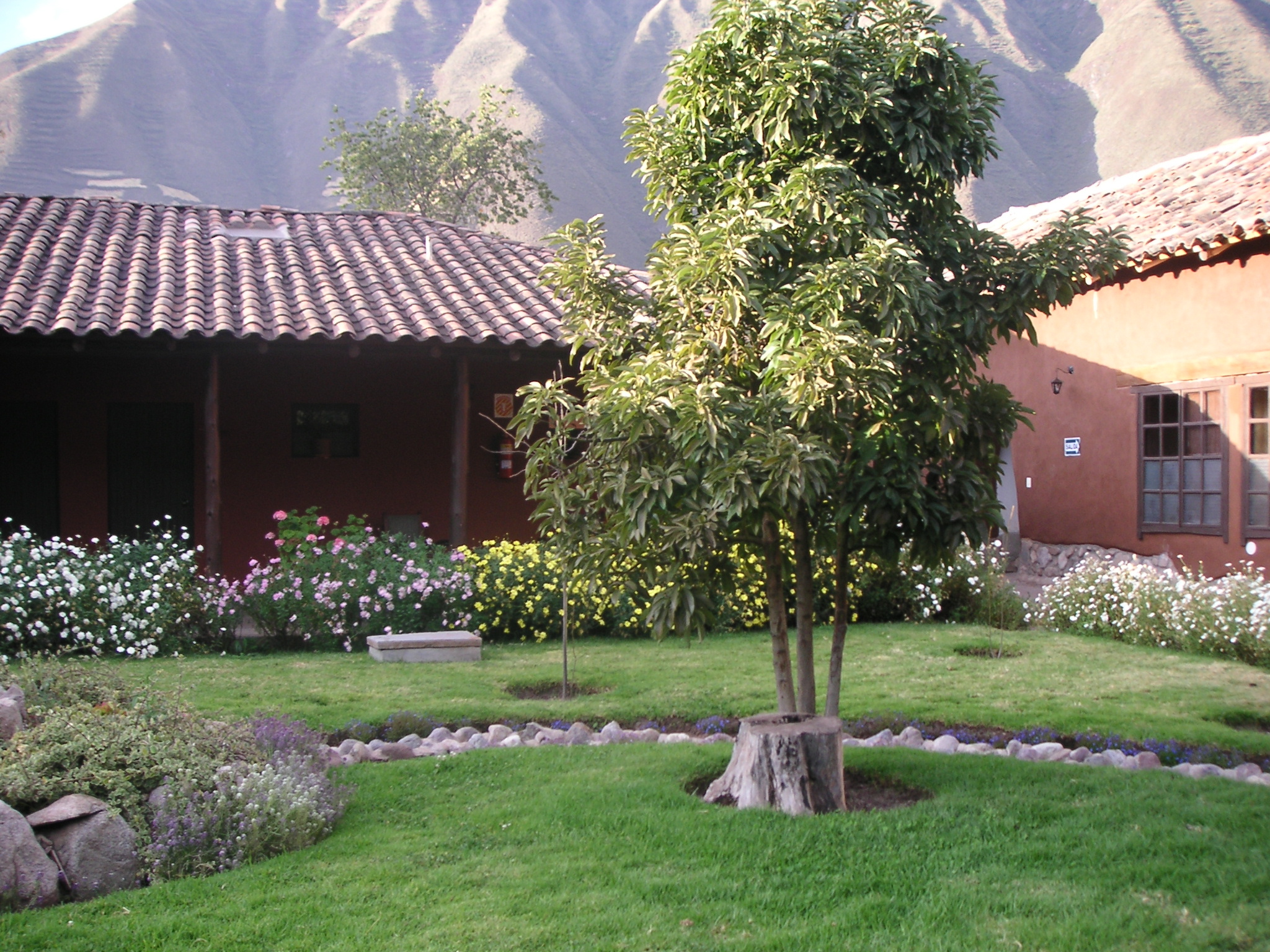 View from my front door at the Hotel Monasterio la Recoleta, Urubamba.