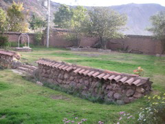 View from my room's window at the Hotel Monasterio la Recoleta, Urubamba.