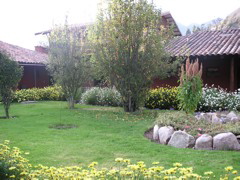 View from my front door at the Hotel Monasterio la Recoleta, Urubamba.