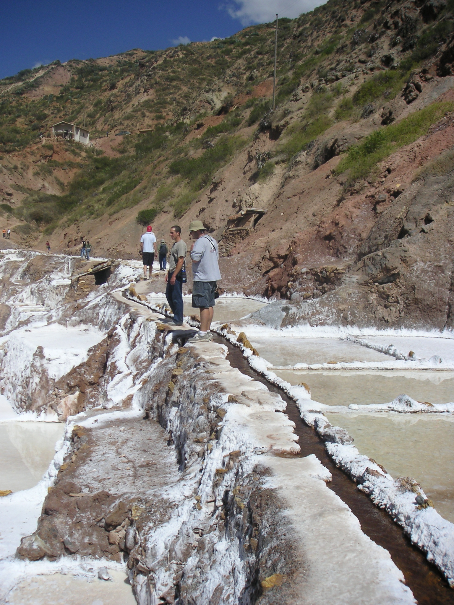 This is the trail we had to walk on. Not a good place to be for those who are scared of heights.