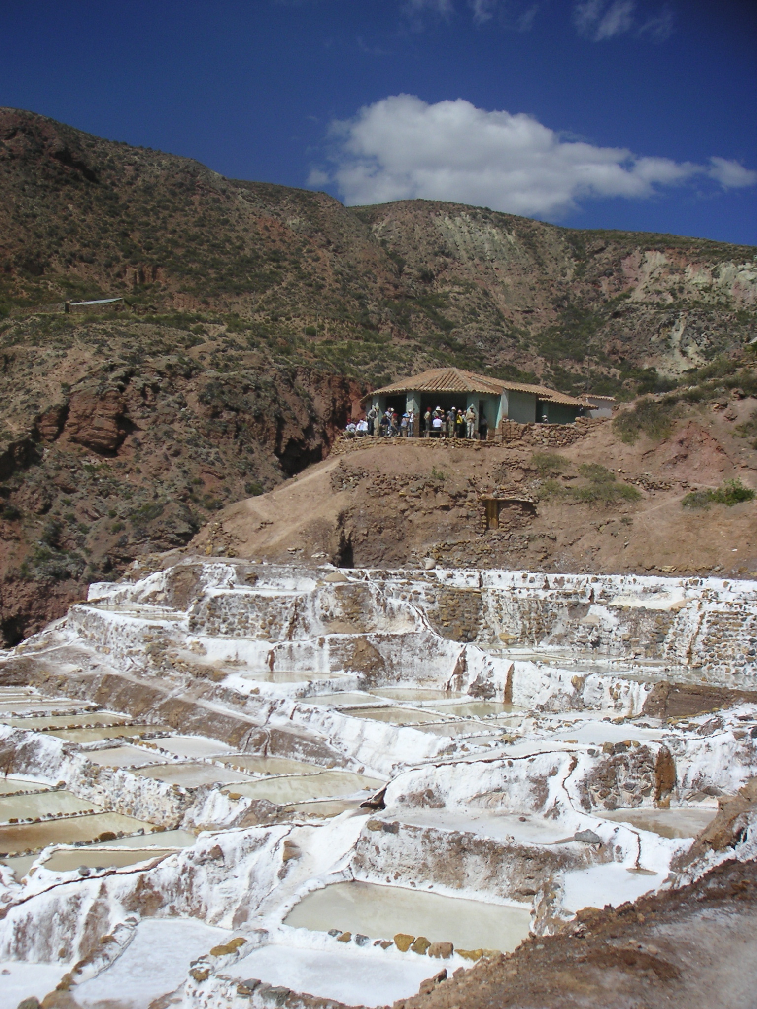 More pools seen from the salty trail. The end is at the hut.