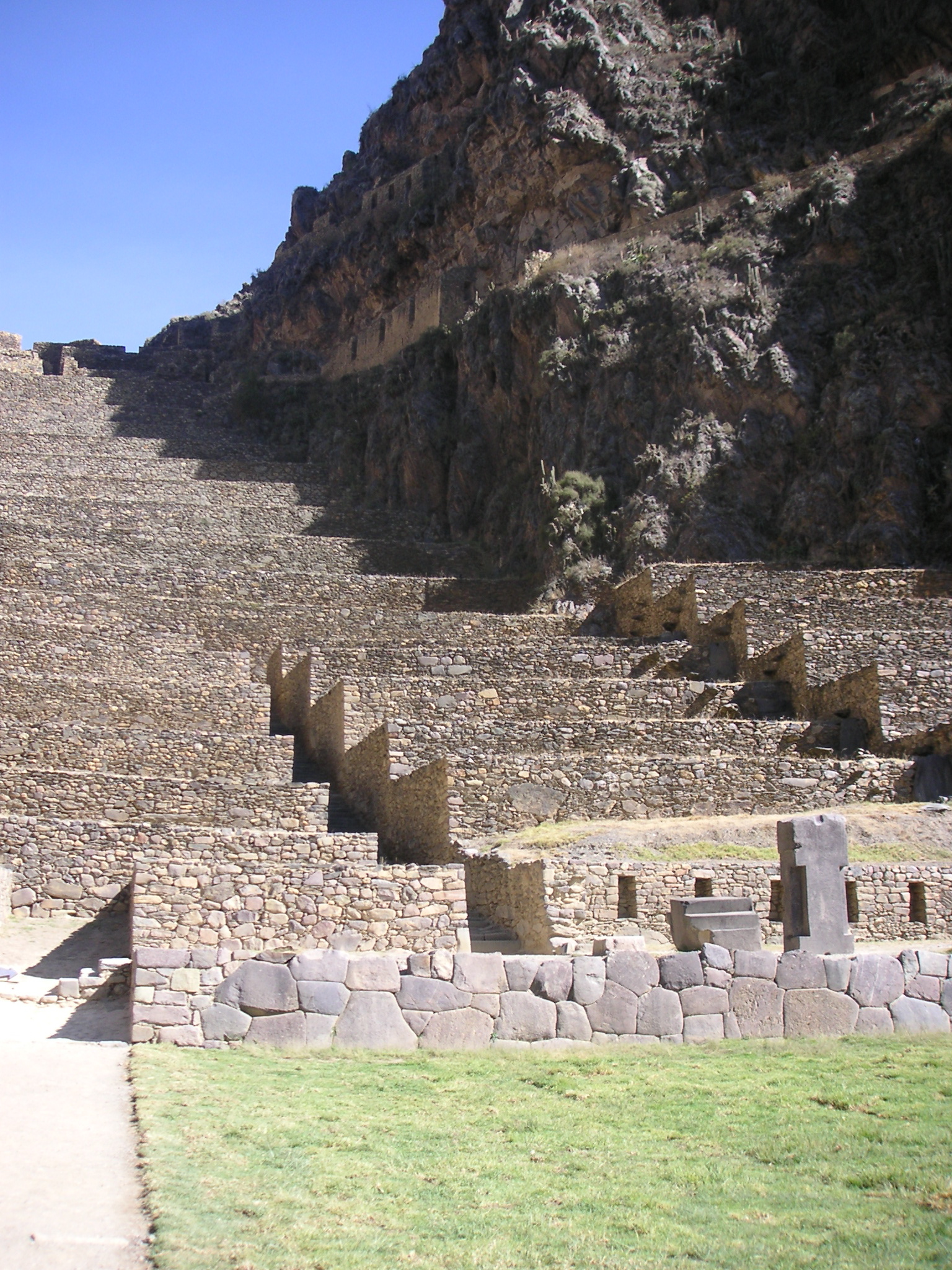 The Ollantaytambo Inca ruins. What a hike up these stairs!