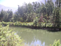 The beginning of the hike up to the salt mines of Maras.