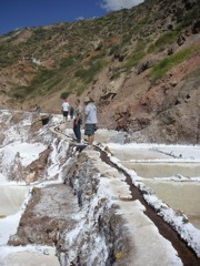 This is the trail we had to walk on. Not a good place to be for those who are scared of heights.