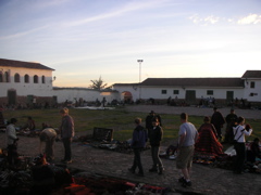 Craft market in the town of Chinchero.