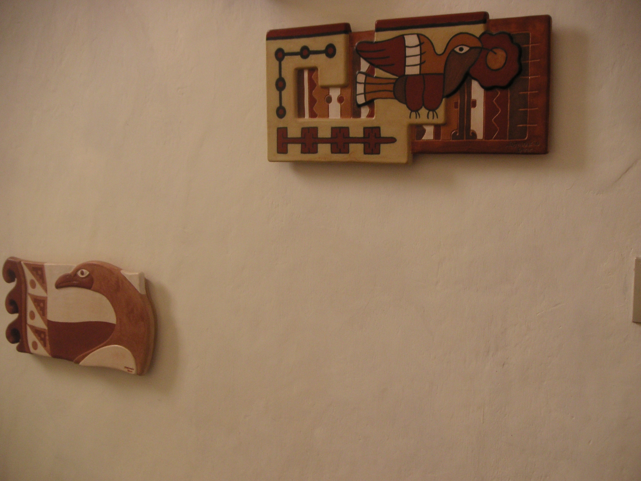 Artwork in the Museo de Arte Precolombino, Cusco.