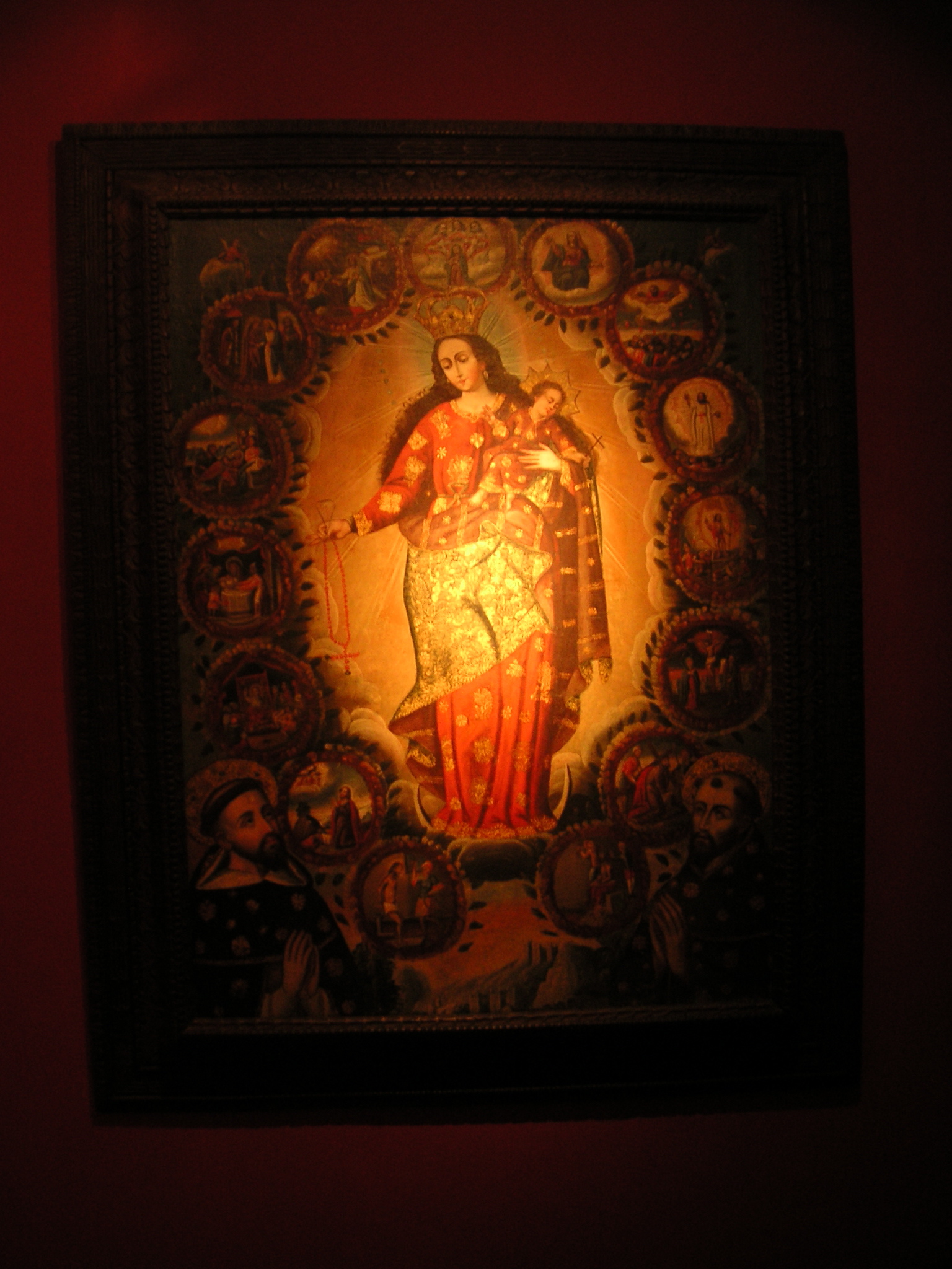 Artwork in the Museo de Arte Precolombino, Cusco.