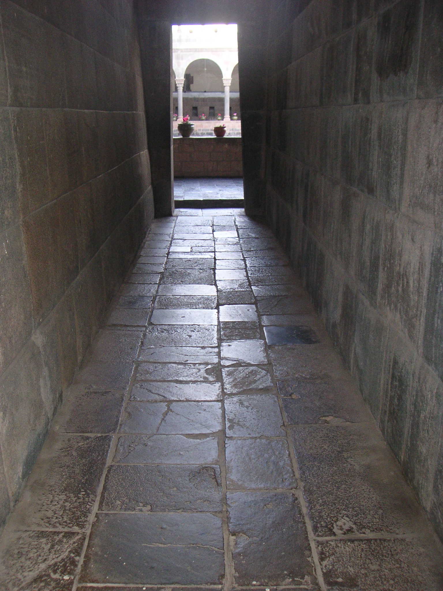 A cooridor inside Qorikancha (Koricangha), Cusco.