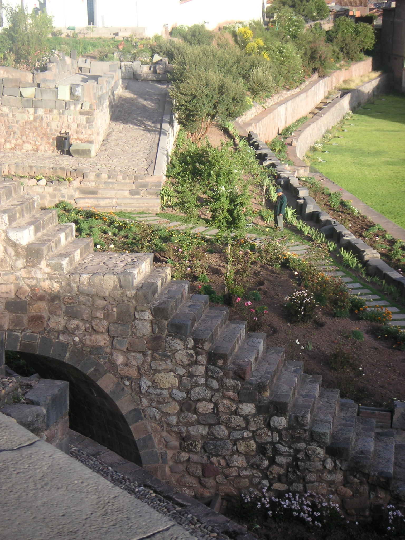 The terraced gardens at Qorikancha (Koricangha), Cusco.