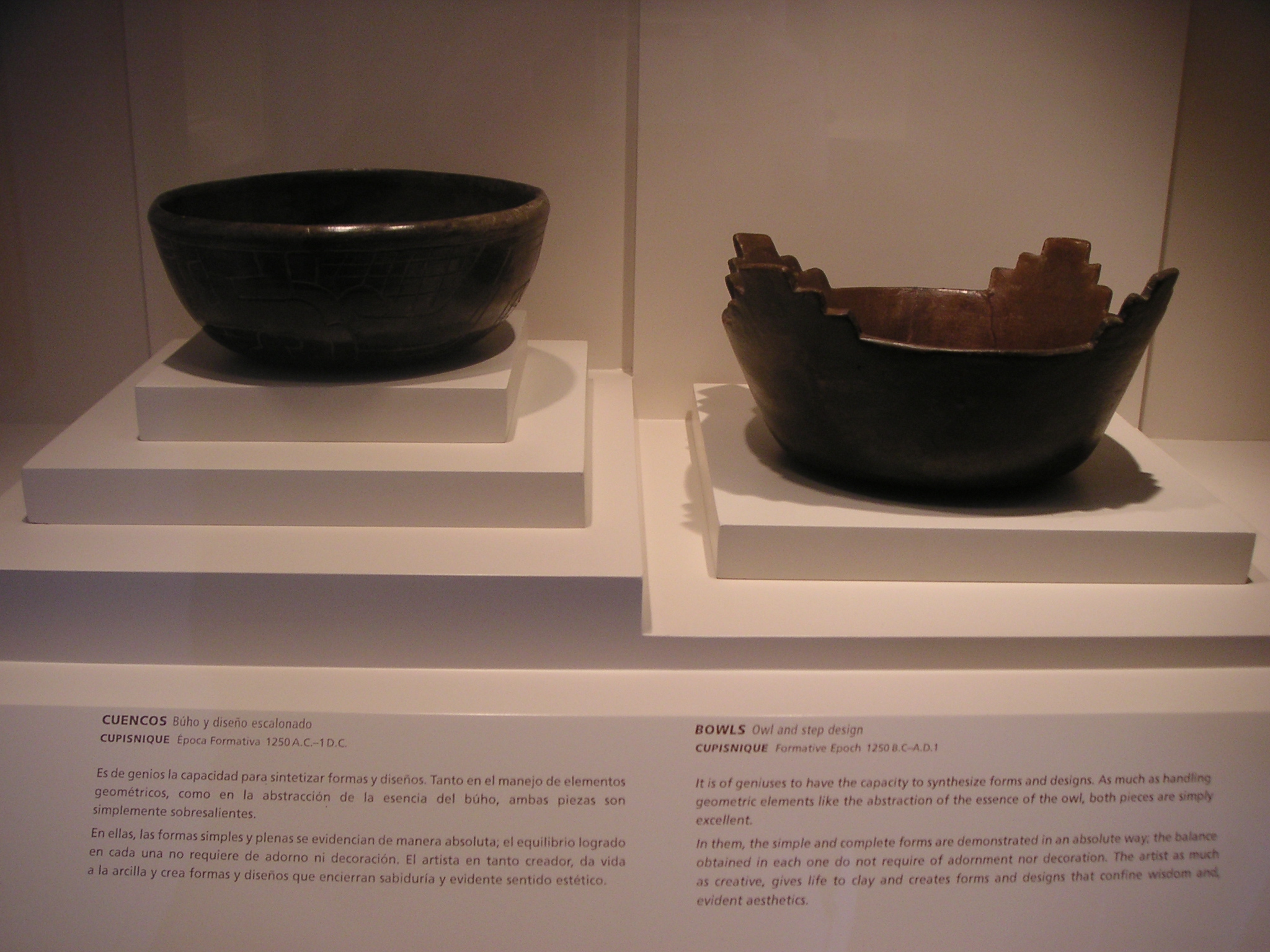 Exhibit in the Museo de Arte Precolombino, Cusco.