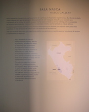 Informational display in the Museo de Arte Precolombino, Cusco.