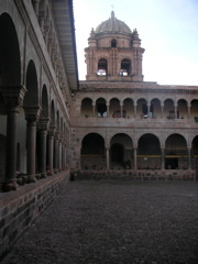 The center courtyard in Qorikancha (Koricangha), Cusco.