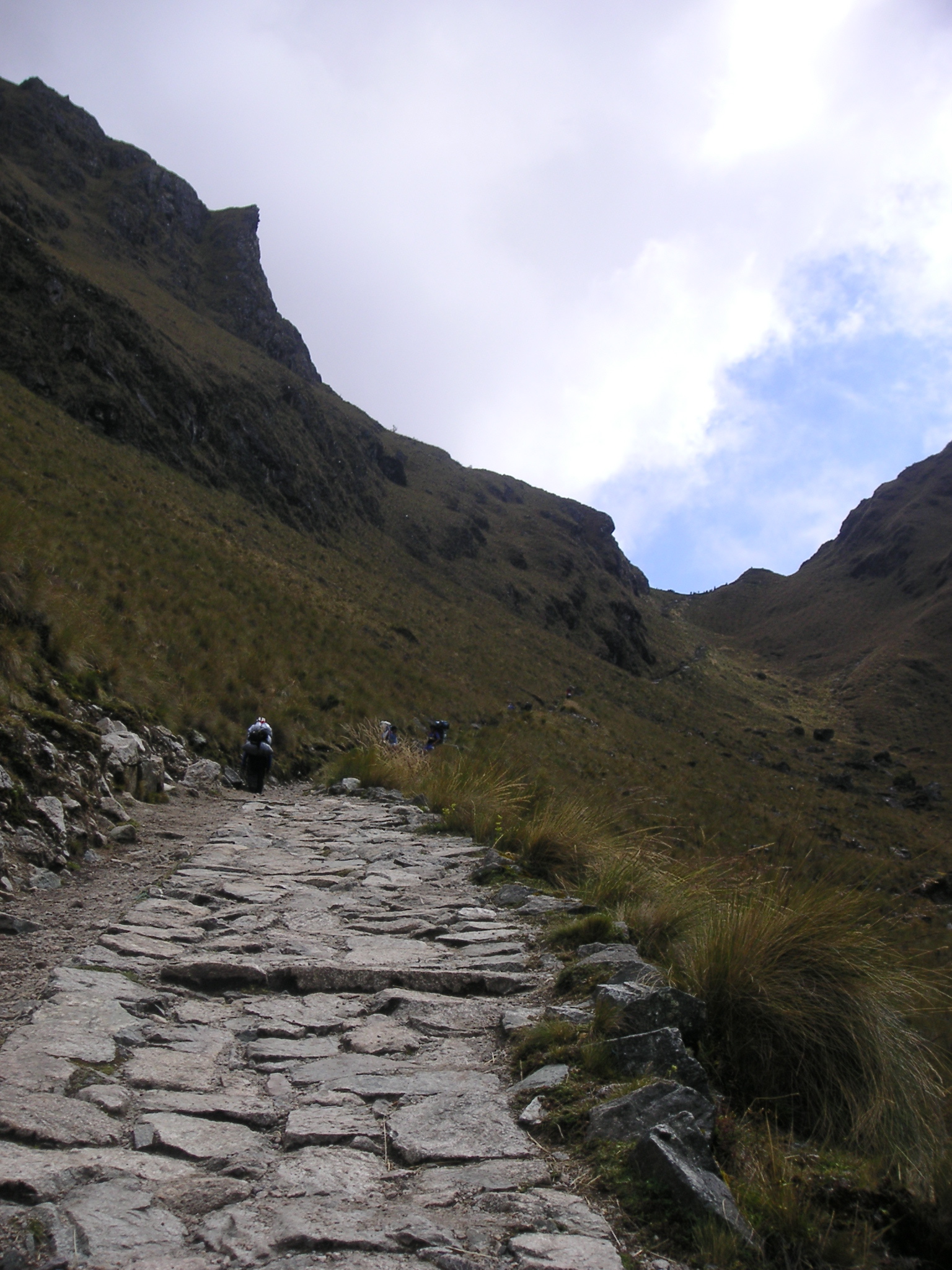 The steep, rocky trail.