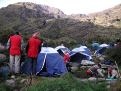 The campsite.