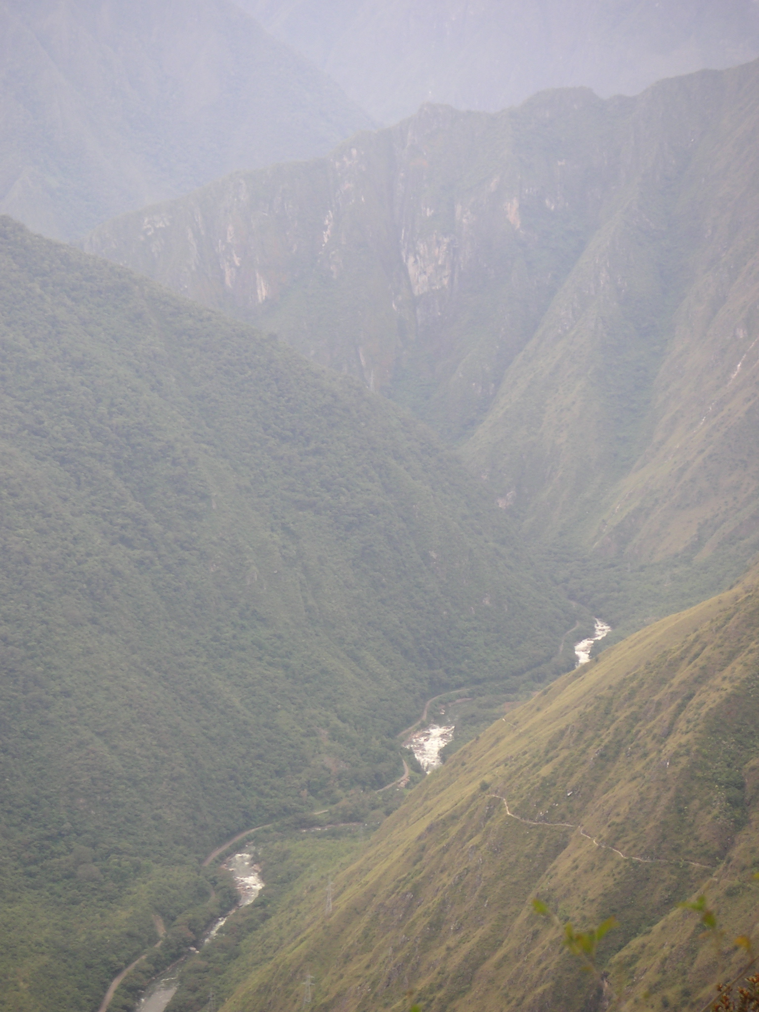 The sacred river of the Incas below.