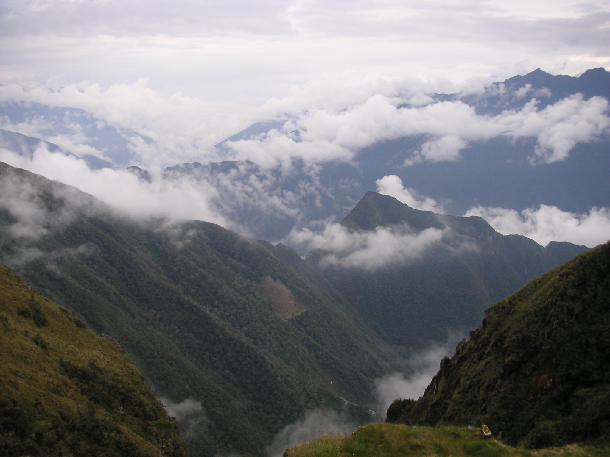 Above the clouds early in the morning.