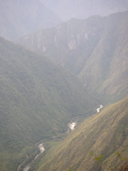 The sacred river of the Incas below.