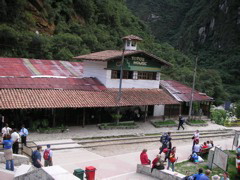 Toto's House restaurant behind the railroad tracks, Aguas Calientes.