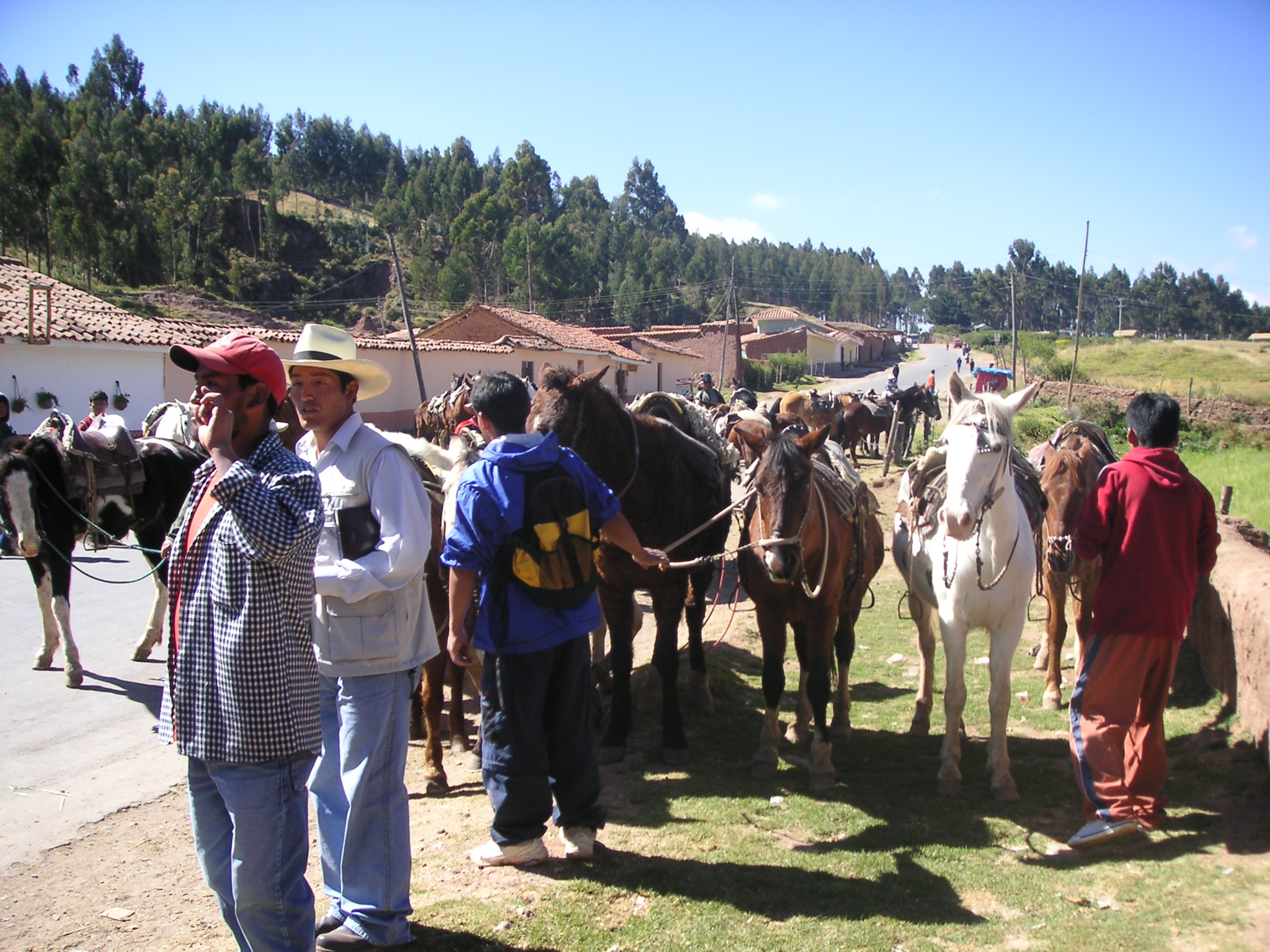 Before the horseback ride to Kenko, Pukapukara, and Tambomachay.