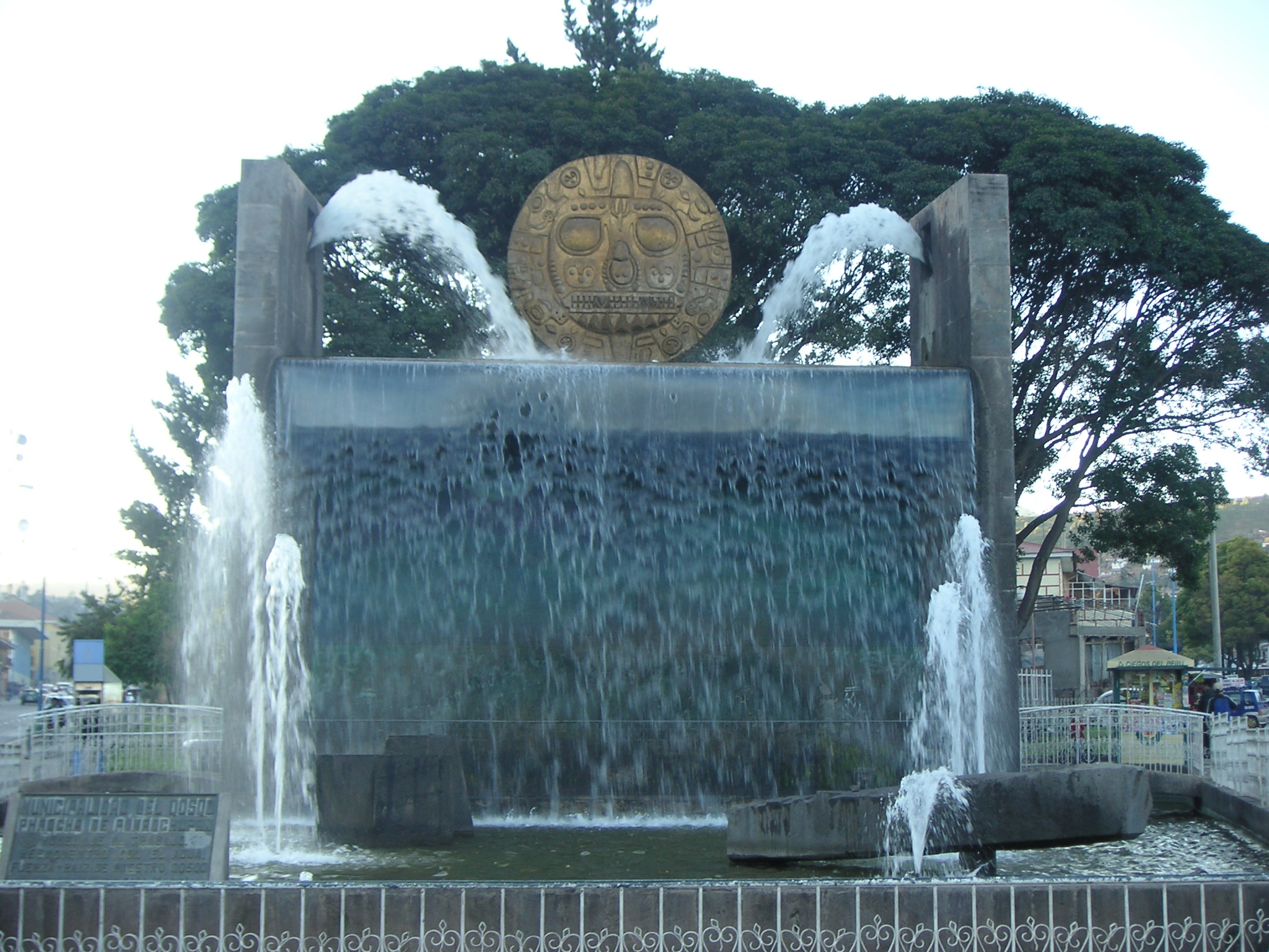 The fountain just outside the "mercado indio" in Cusco.