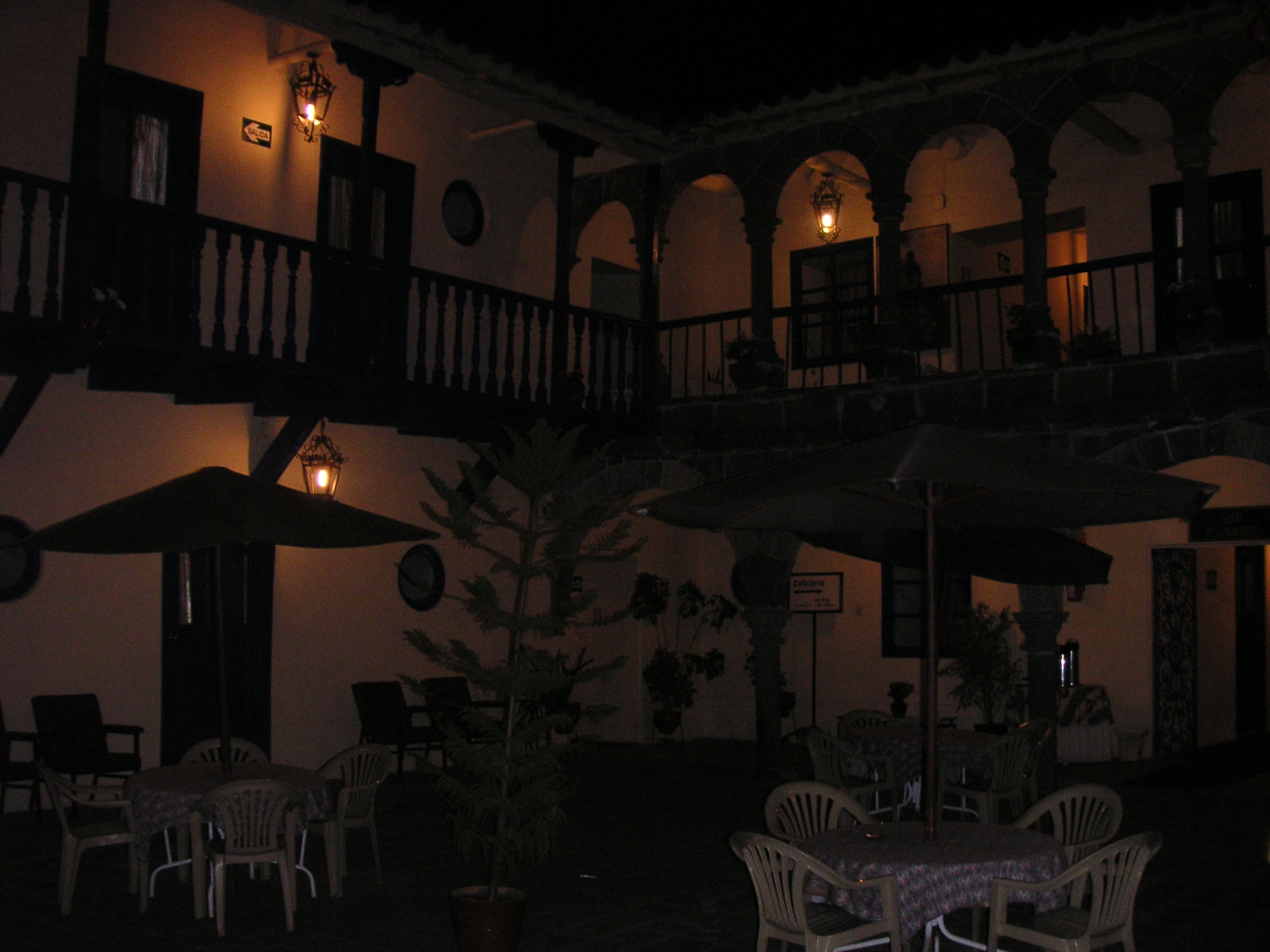 Inside the Hotel Garcilaso I, Cusco.