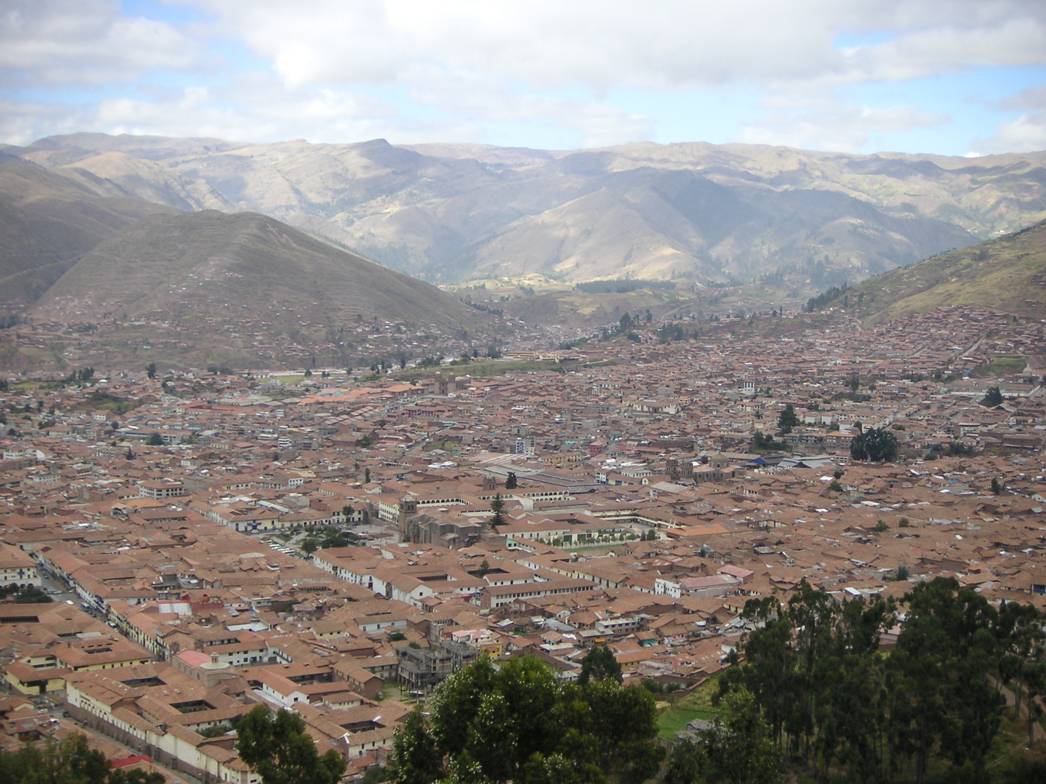 The view of Cusco from Sacsayhuaman (Saqsaywaman).