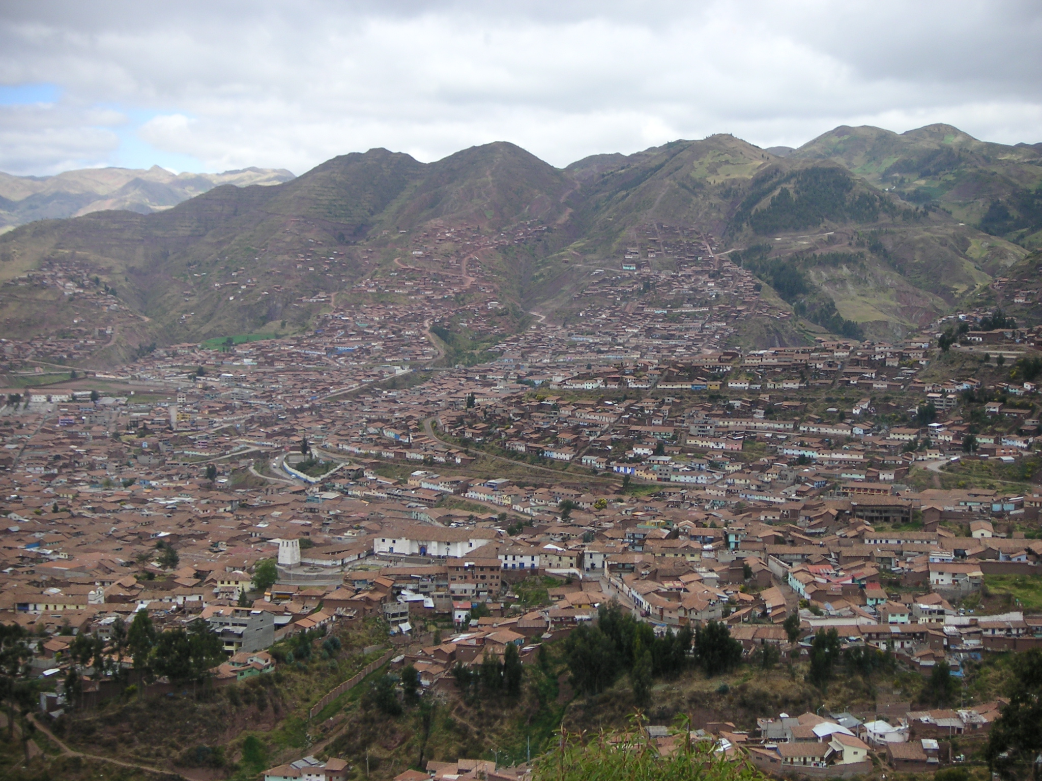 The view of Cusco from Sacsayhuaman (Saqsaywaman).