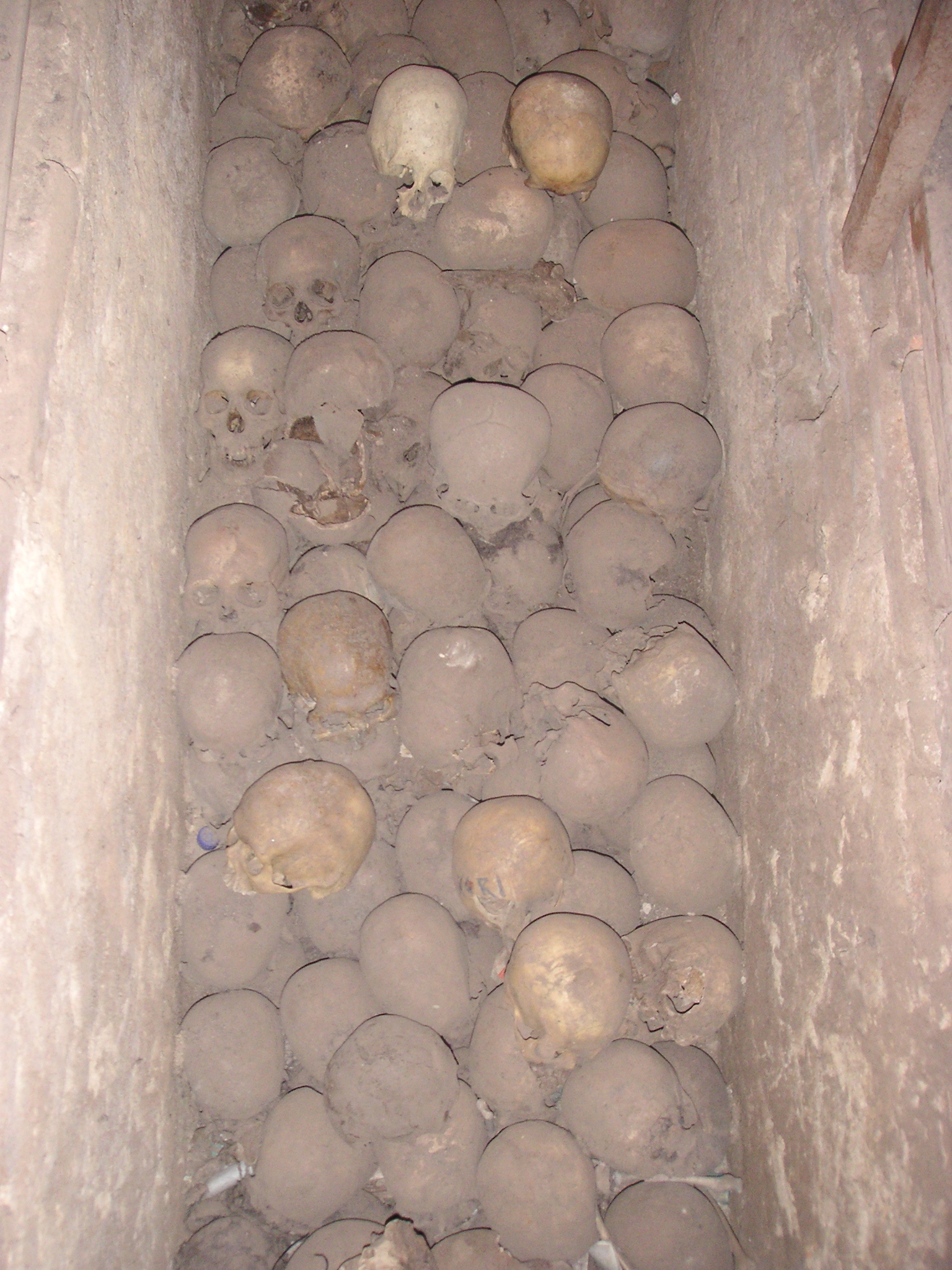 The catacombs underneath the Convento de San Francisco in Lima.