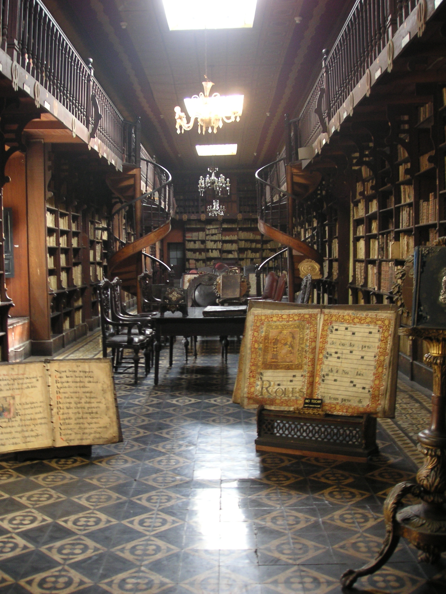 The library inside the Convento de San Francisco in Lima. (The library smelled bad.)