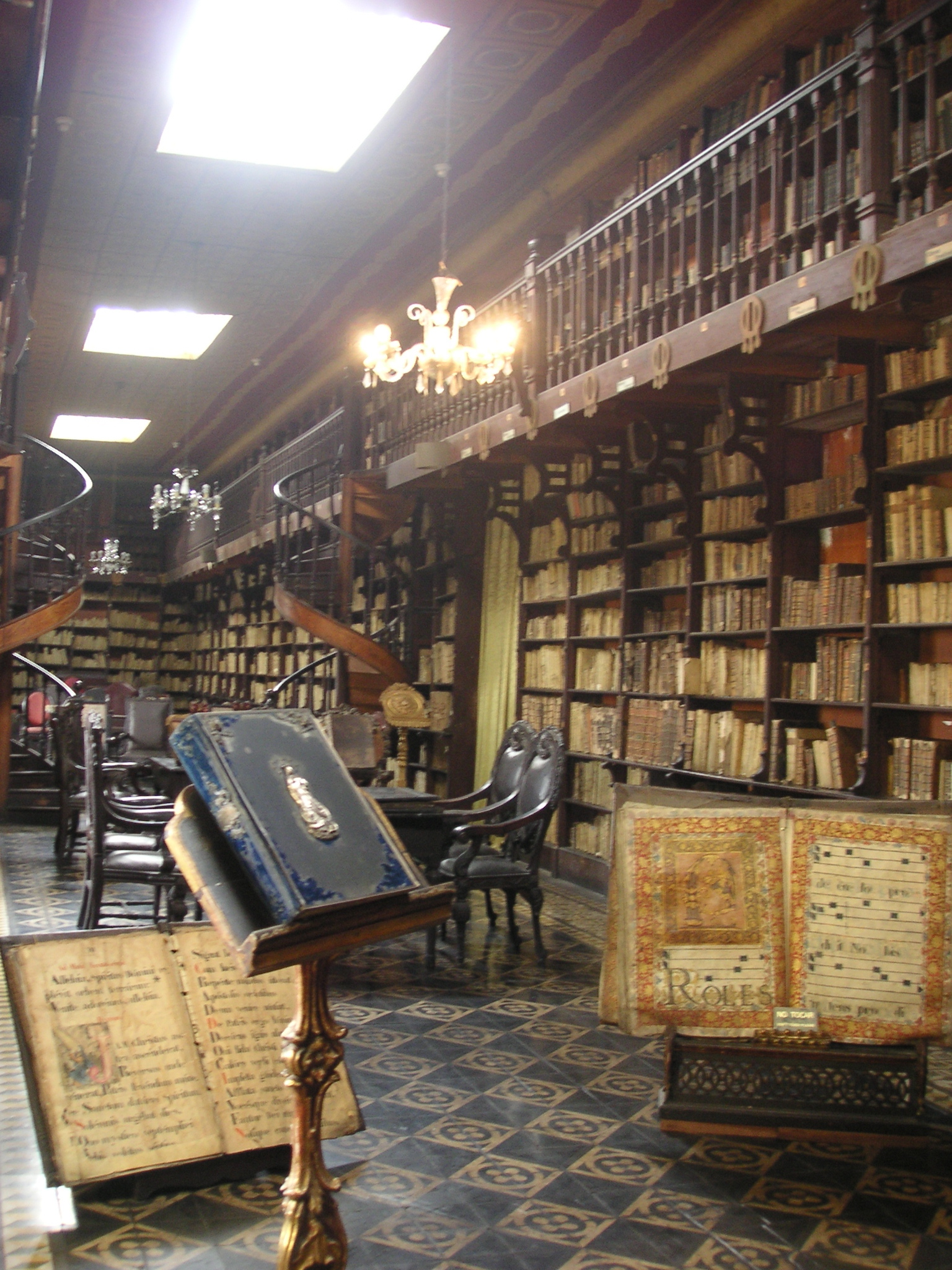 The library inside the "Convento de San Francisco" in Lima. (The library smelled bad.)