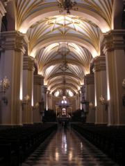 Inside La Catedral de Francisco Pizarro in Lima. (This picture was submitted to the NCSU Study Abroad photo contest.)