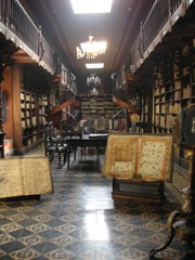 The library inside the Convento de San Francisco in Lima. (The library smelled bad.)
