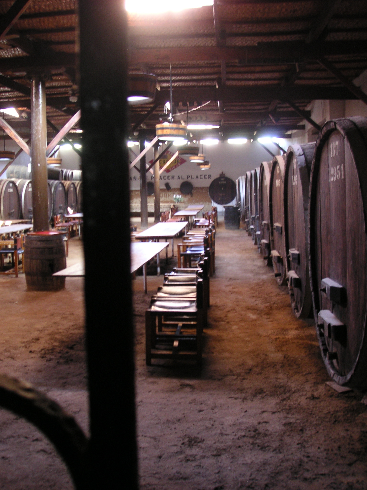 Inside the Ocucaje Winery.