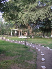 A view of the grounds of the Hotel-Hacienda Ocucaje.