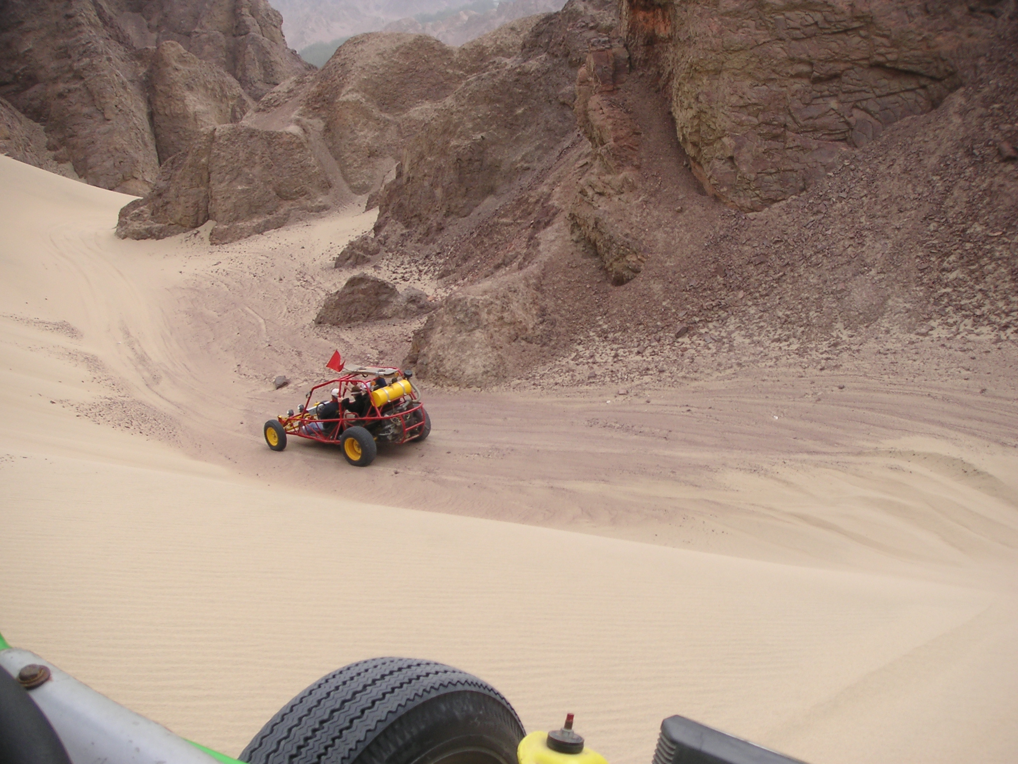 The dune buggy ride.