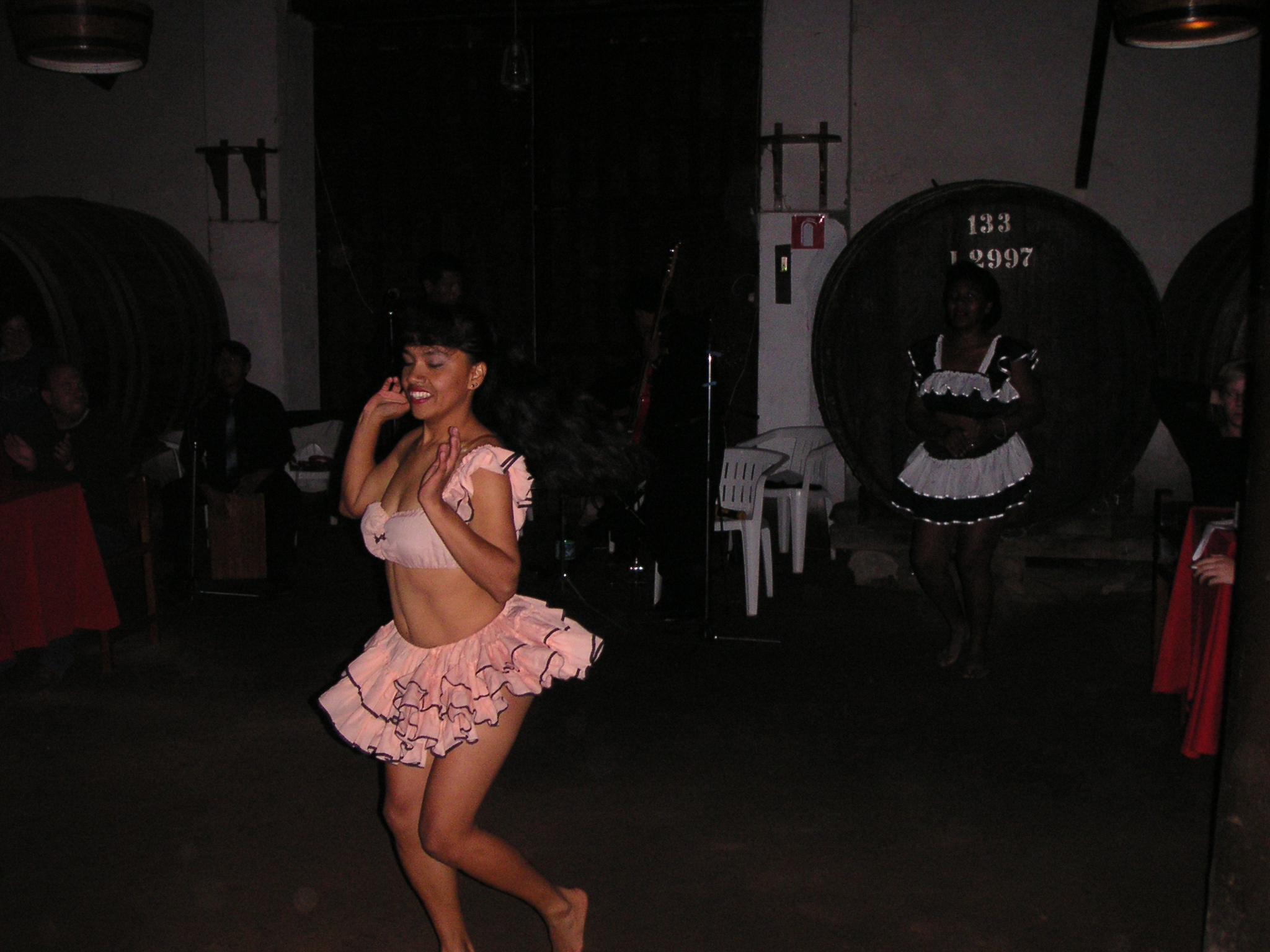 A native dancer (to the region of Ica) performs after dinner.