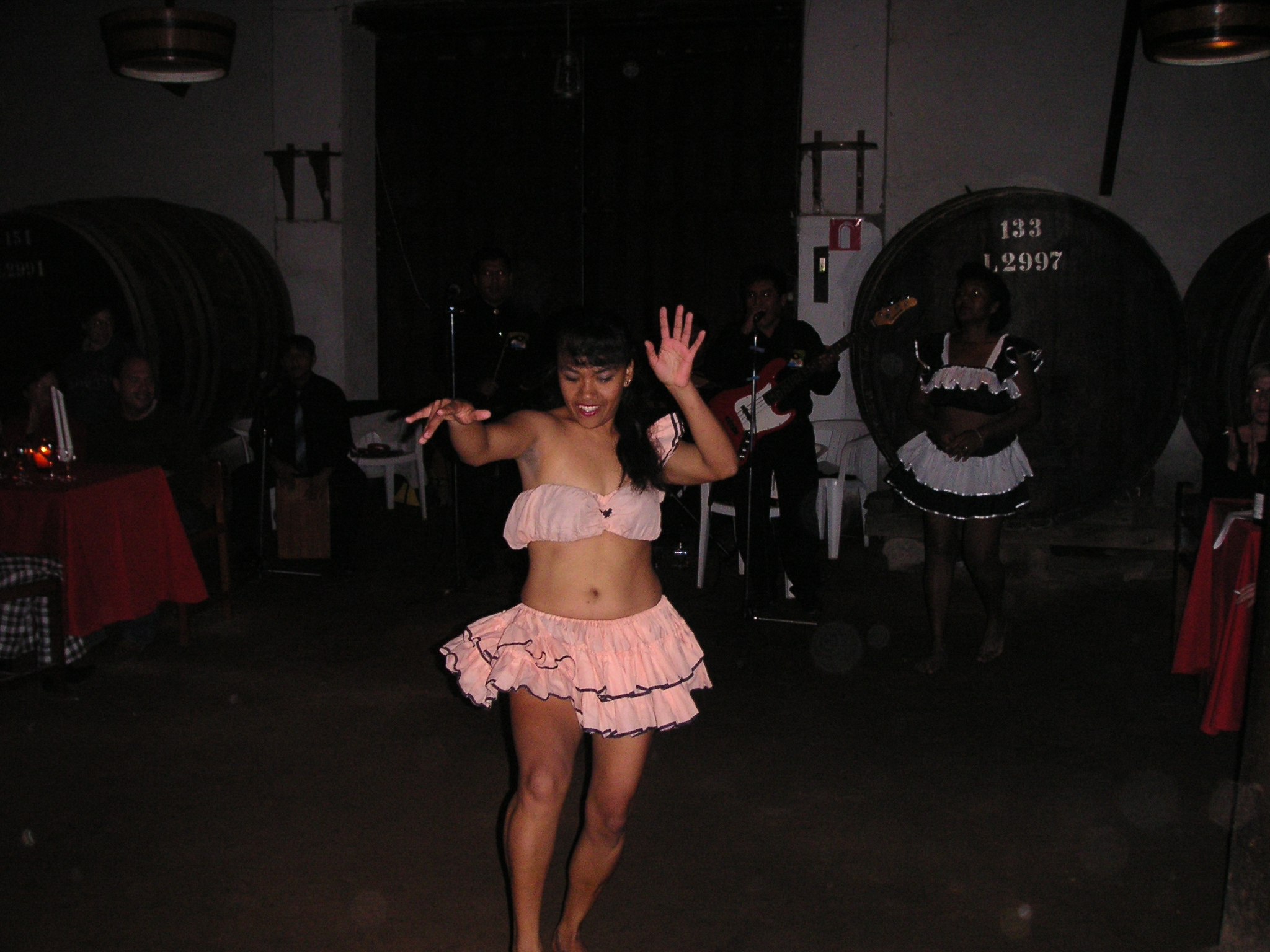 A native dancer (to the region of Ica) performs after dinner.