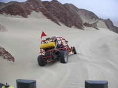 The dune buggy ride.