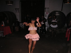 A native dancer (to the region of Ica) performs after dinner.