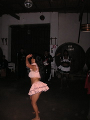 A native dancer (to the region of Ica) performs after dinner.