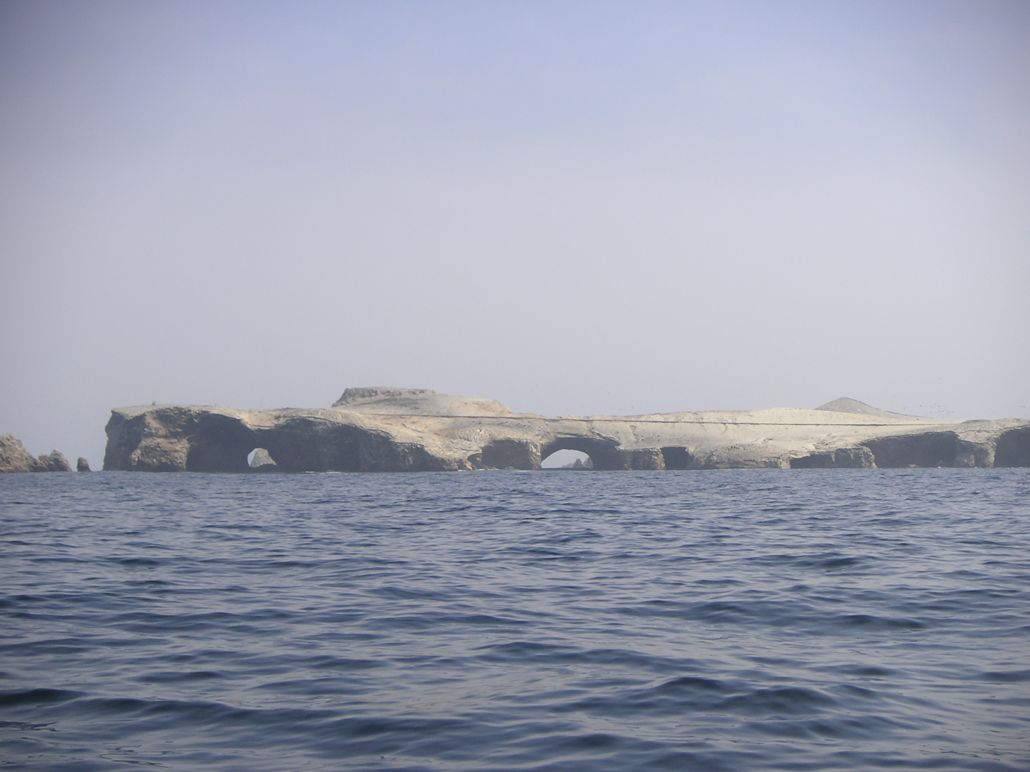 Some rock islands seen from the boat.