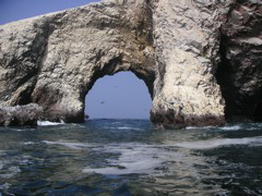 Some rock formations seen from the boat.