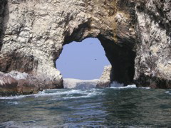 Some rock formations seen from the boat.