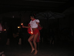 Afro-Peruvian dancers perform after dinner at the Hotel-Hacienda San José in Chincha.