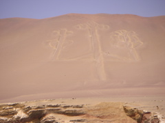 From the boat, we see a figure in a mountain that has been there, undisturbed, for hundreds of years.