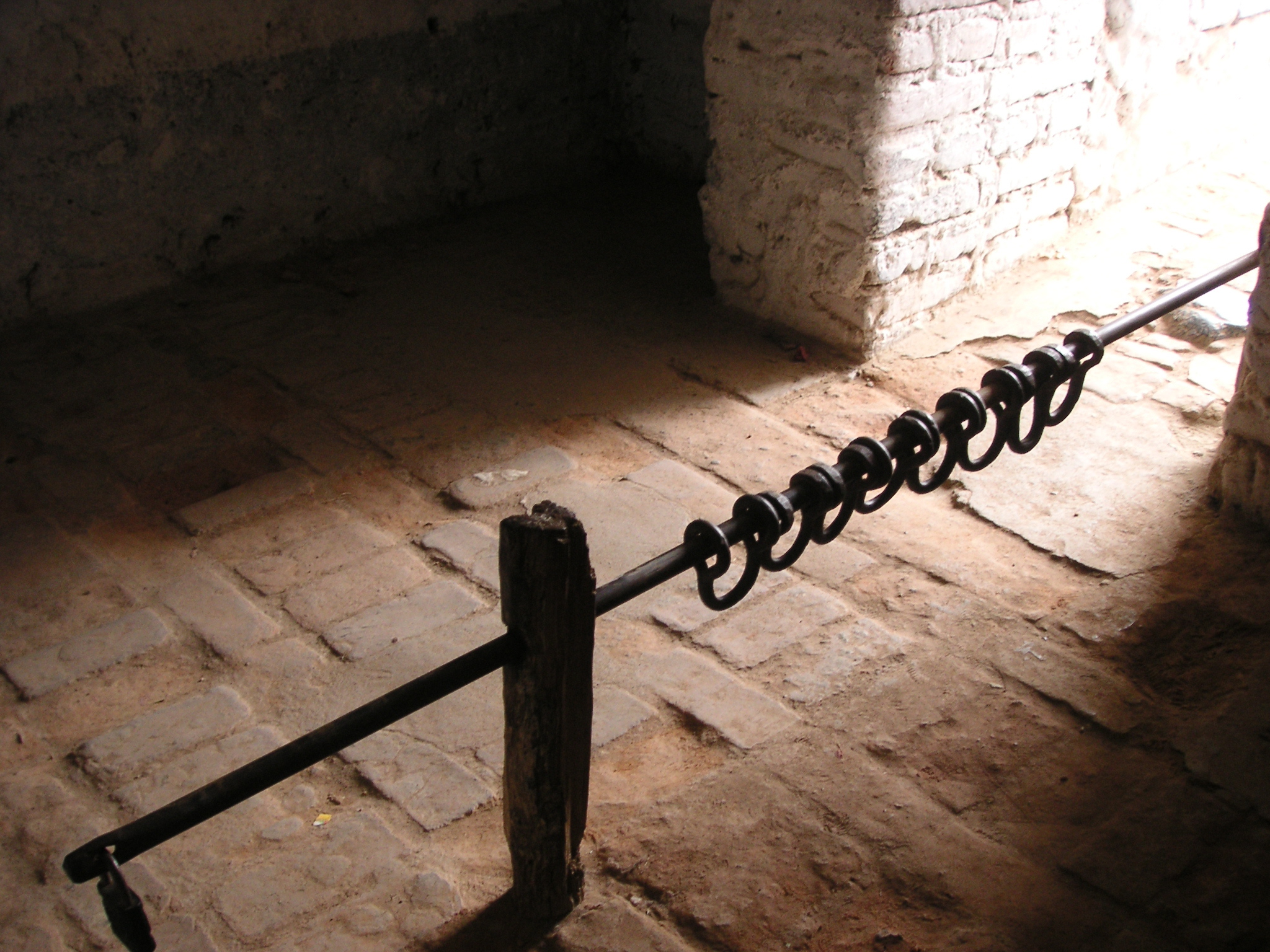 A slave detention room underneath the front porch, Hotel-Hacienda San José, Chincha.