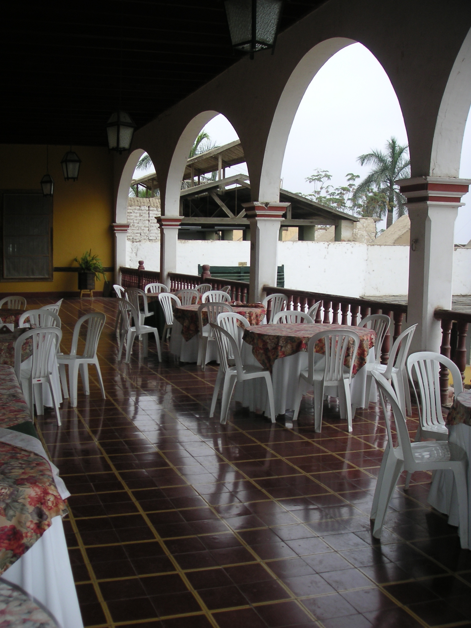 A dining area at the Hotel-Hacienda San José, Chincha.